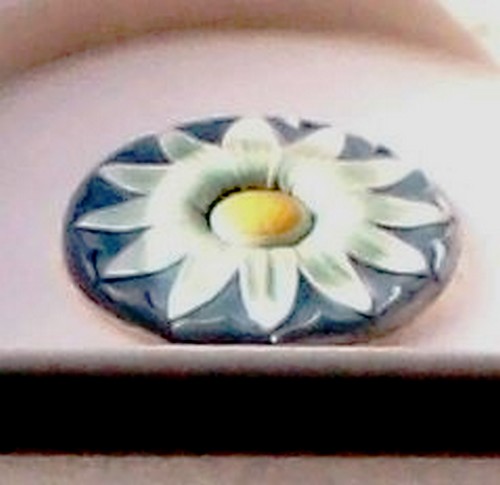 cabochon ceramique art déco